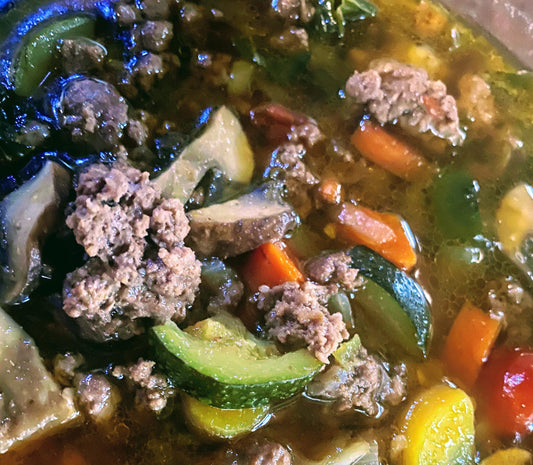 Beef and Vegetable Bone Broth Soup